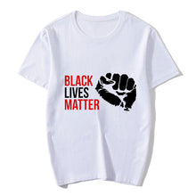 Load image into Gallery viewer, White Black Lives Matter T Shirt
